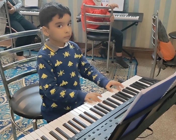 Piano practice session at Swar Kala Sangam Gurgaon